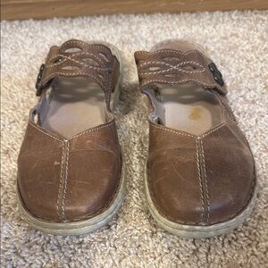 Josef Seibel Brown Sandals with Open Back